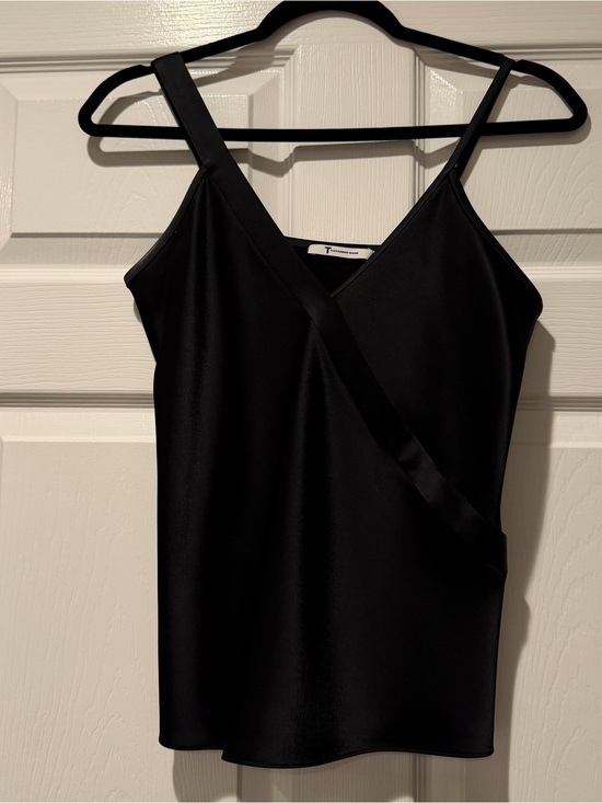 Alexander Wang Tops - Alexander Wang Black Strapless Satin-Trim Camisole Size XS